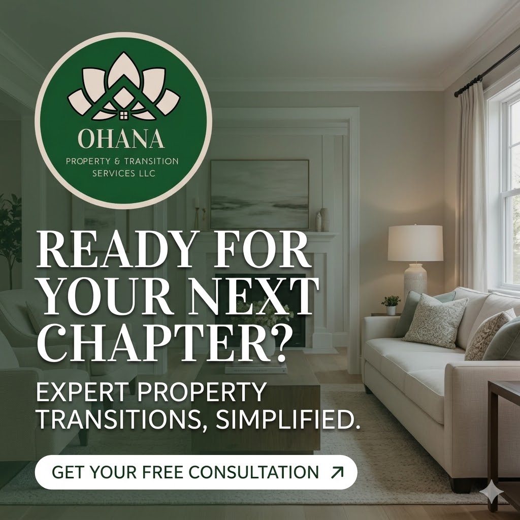 Ohana Property & Transition Services — Ready for Your Next Chapter? Expert property transitions, simplified.